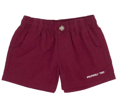 Boys Mallard Shorts Maroon