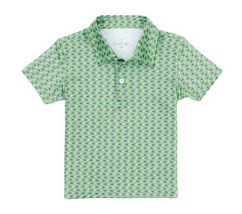 Mardi Craw Polo Green - Boys