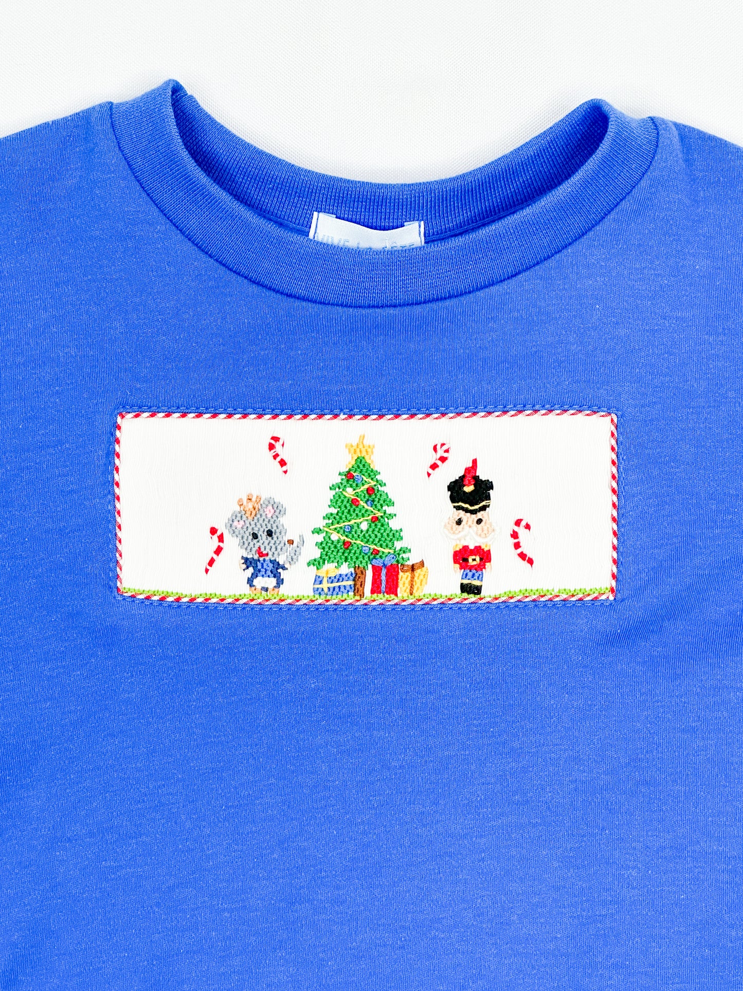 Nutcracker Smocked Royal LS Shirt -Boys