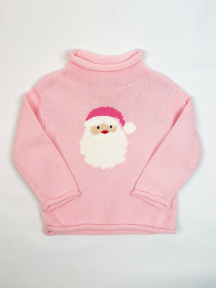 Pink Santa Rollneck Sweater