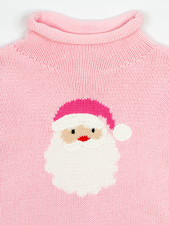 Pink Santa Rollneck Sweater