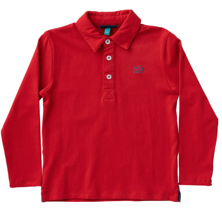 Too Cool For School L/S Watermelon Polo