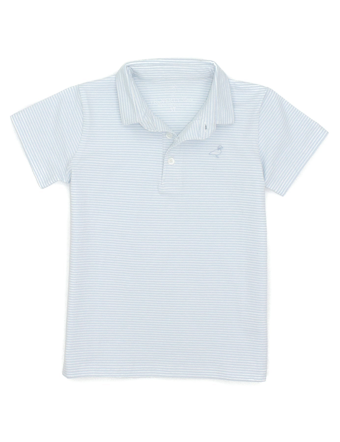 Powder Blue Stripe Jackson Polo