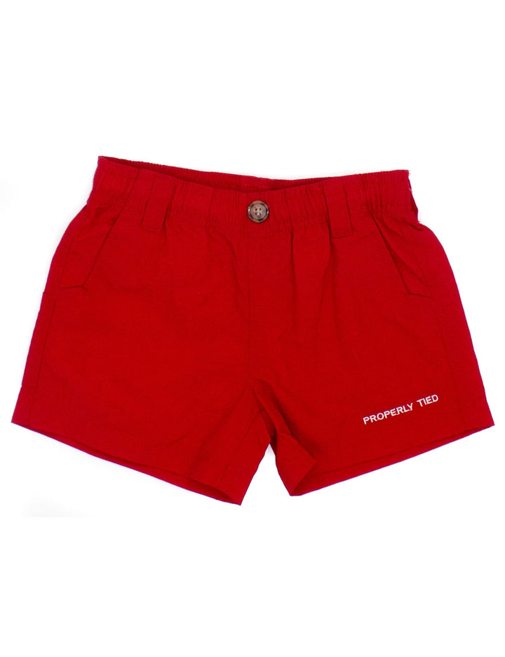 Boys Red Mallard Short