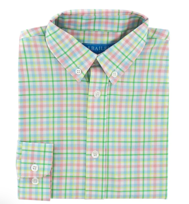 Springtime Perf Button Down Shirt - Boys