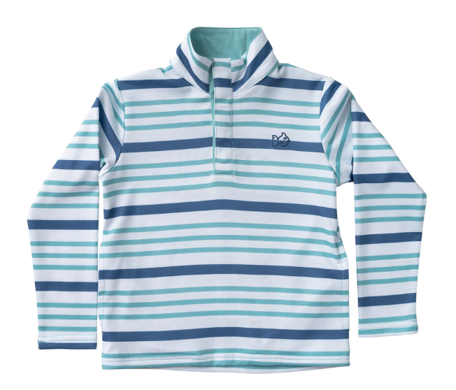 Sporty Snap Pullover Moonlight Stripe