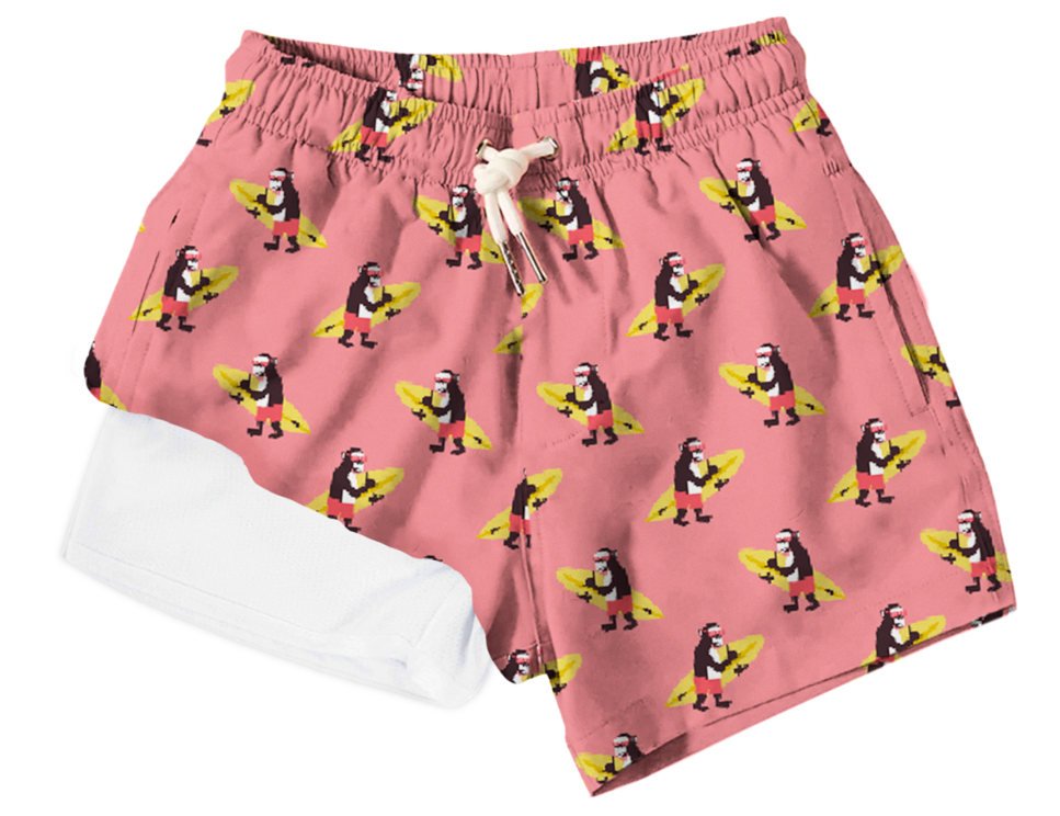 Surfing Monkeys Swim Trunks - Boys