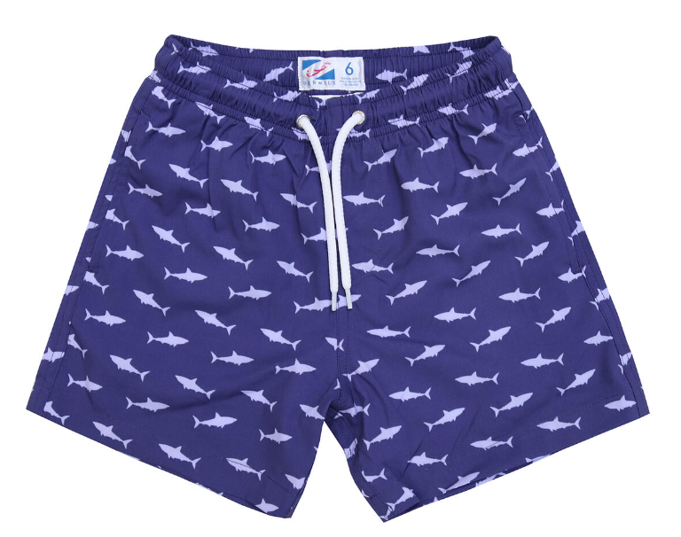 Shark Attack Swim Trunks - Boys