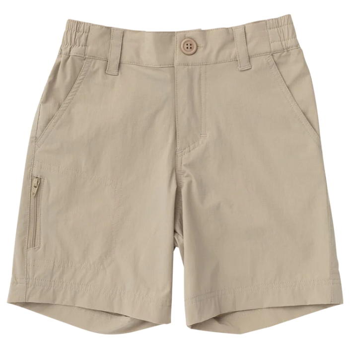 Tan Flat Fishing Short