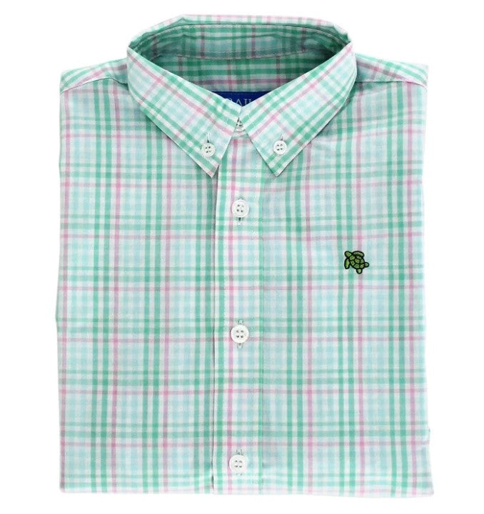 Boys Cypress Plaid Button Down Shirt