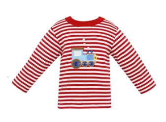 Train Red Striped LS T Shirt