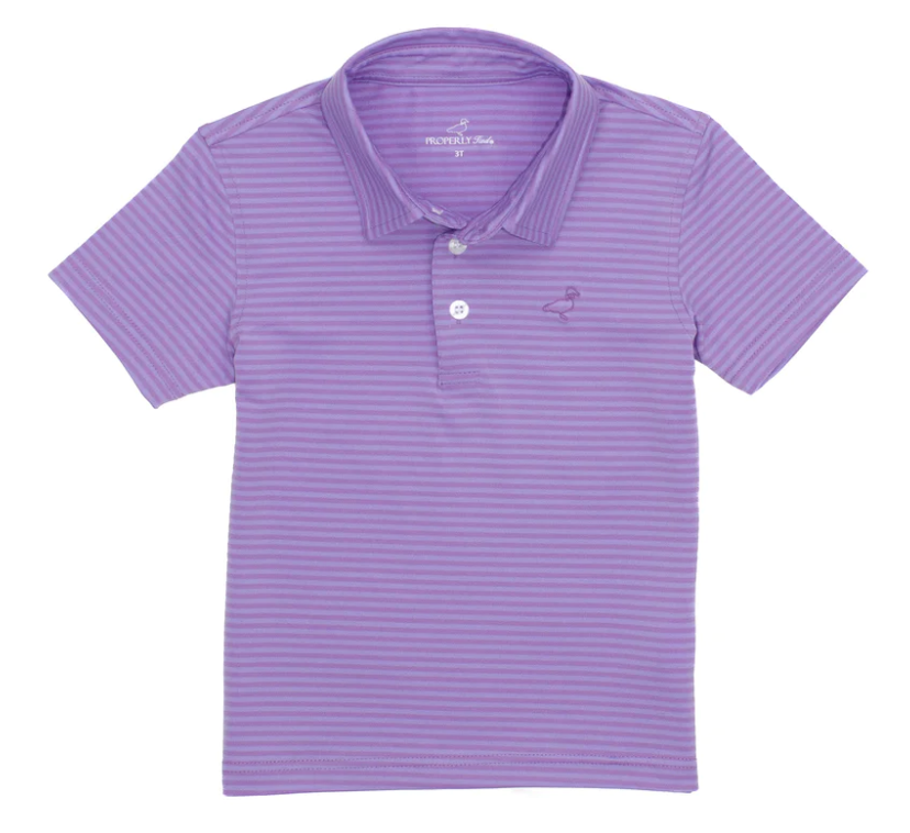 Boys Waverly Polo -Wisteria