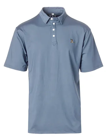 Roost Solid Polo - Blue