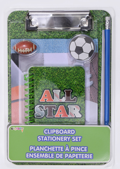 All Star Clipboard Stationery Set
