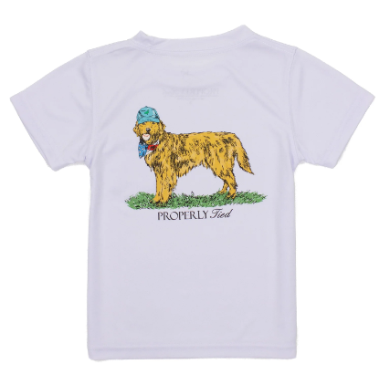 American Pup White Perf Tee - Toddler