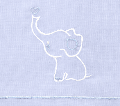 Baby Elephant Blue Daygown Set