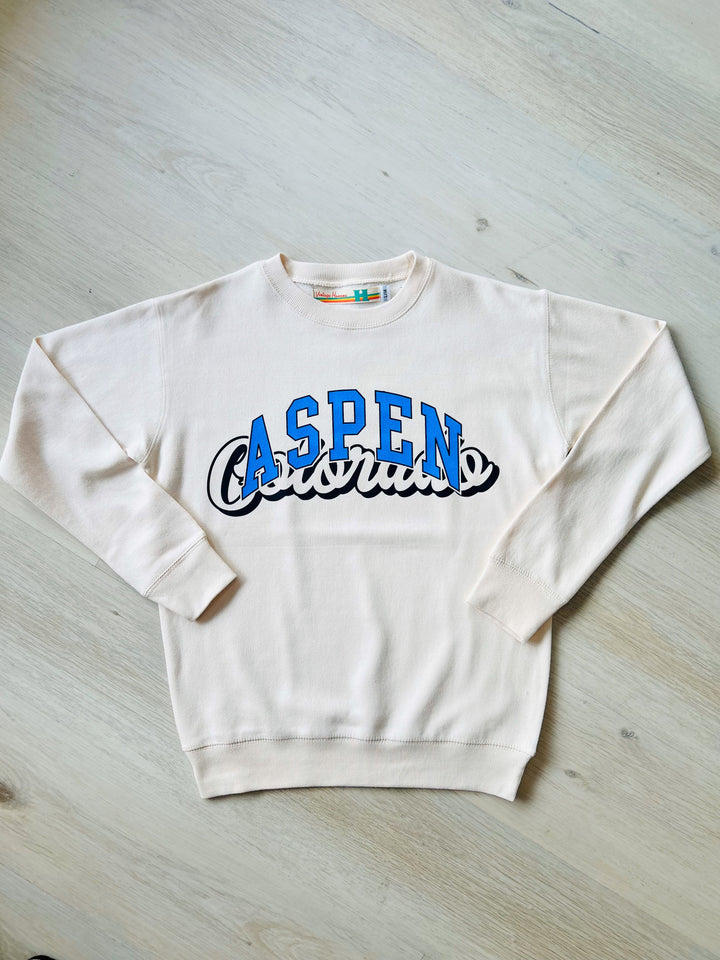 Cream Oversize Graphic Sweatshirt