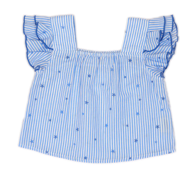 Crop Top Blue With Stars - Toddler