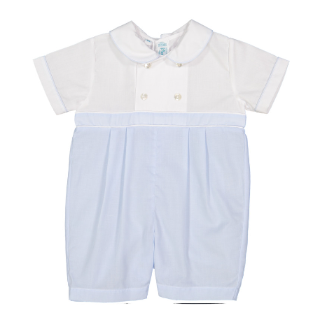 Boys Double Breasted Romper