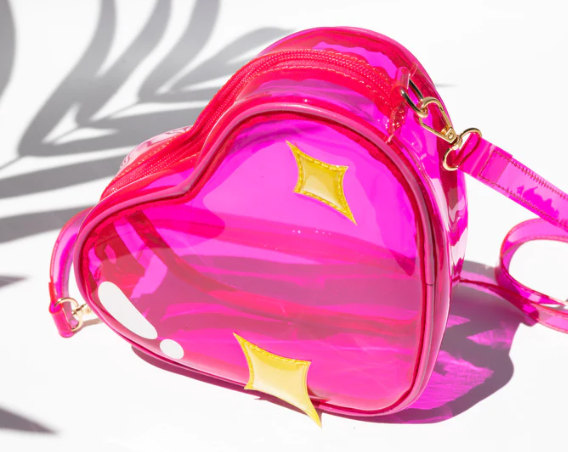 Sparkly Heart Jelly Handbag