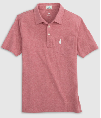 Boys Heathered Cajun Polo