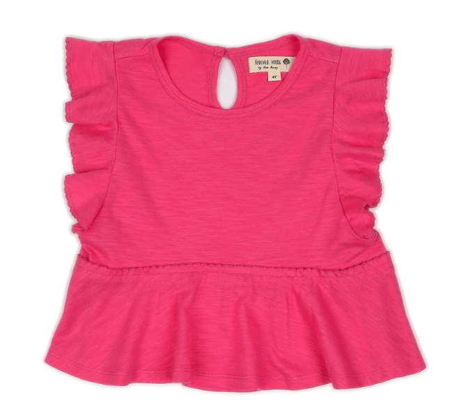 Hot Pink Tiered Top - Toddler