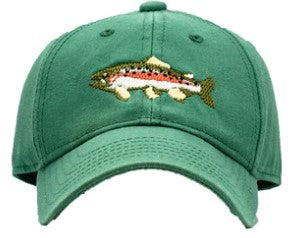 Kids Trout On Moss Green BB Hat