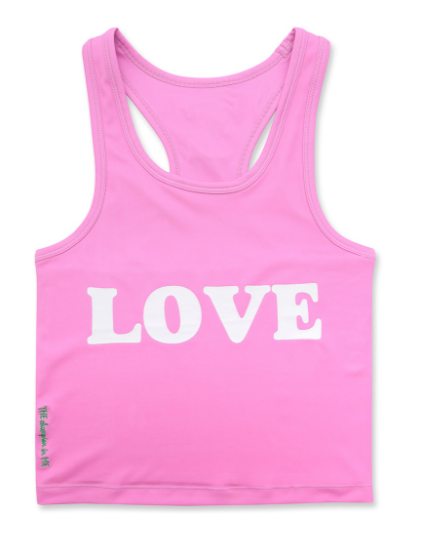 Pink Love Theme Sports Top