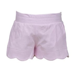 Pima Pink Scallop Shorts - Toddler