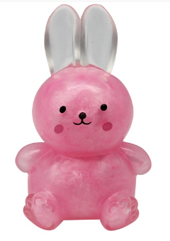 Pink Sparkle Bunny Squeeze Toy