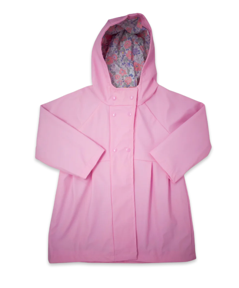 Rainy Day Pink Floral Raincoat