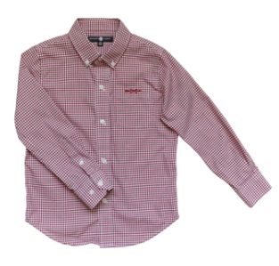 Rutledge Red Gingham Button Down