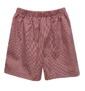 Red Gingham Shorts - Boys