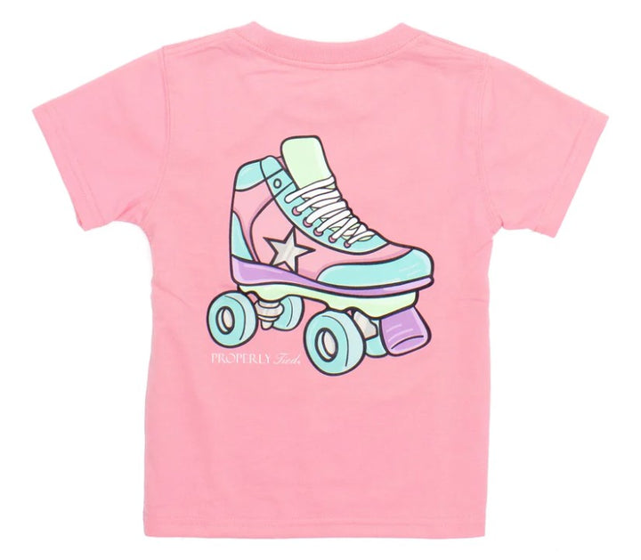 Roller Skate Light Pink Tee