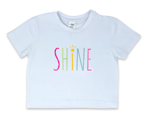 Totally Shine Tee - White - Toddler