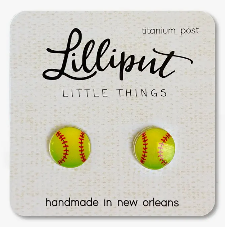 Softball Earrings