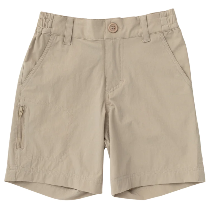 Tan Flat Fishing Shorts