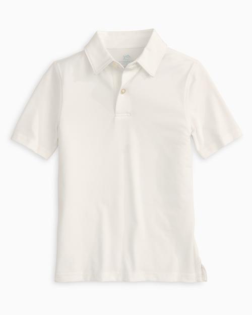 White Driver Performance Polo