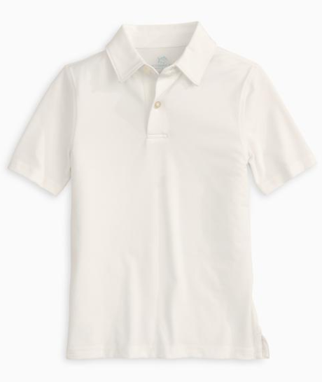 White Driver Performance Polo - Tween